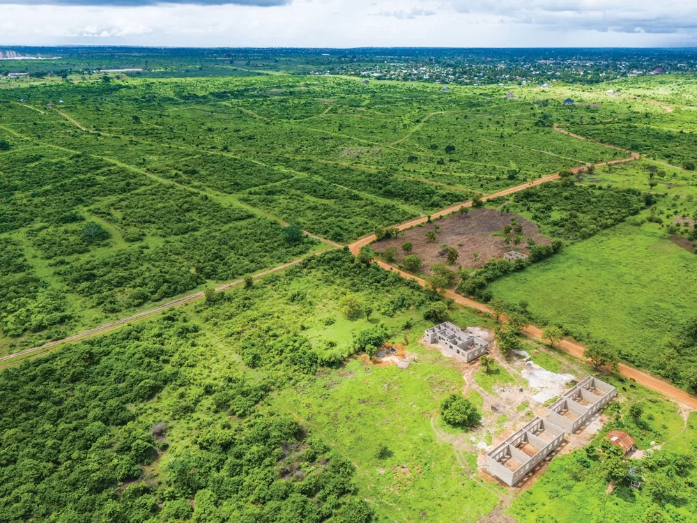 Pongwe Satellite City aerial landscape